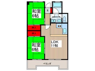 ﾏﾝｼｮﾝﾌﾟﾚ-ﾙの物件間取画像